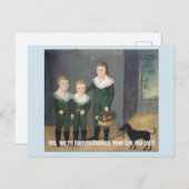 Pride en Prejudice Picnic Aankondigingskaart (Voorkant / Achterkant)