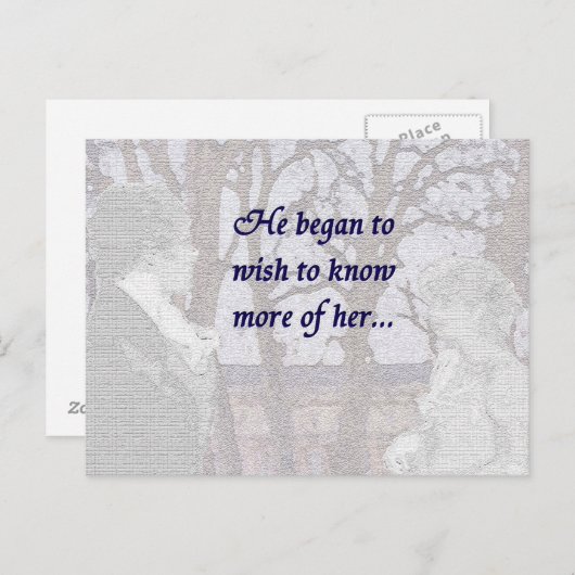 Pride en Prejudice Quote Briefkaart (Voorkant / Achterkant)