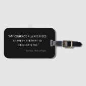 Pride en Prejudice Quote I Bagagelabel (Voorkant (horizontaal))