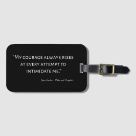 Pride en Prejudice Quote I Bagagelabel