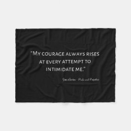 Pride en Prejudice Quote I Fleece Deken