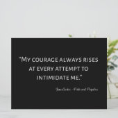 Pride en Prejudice Quote I Kaart (Staand voorkant)