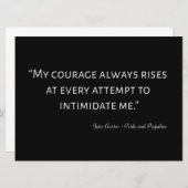 Pride en Prejudice Quote I Kaart (Voorkant / Achterkant)