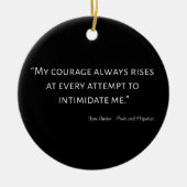 Pride en Prejudice Quote I Keramisch Ornament (Voorkant)