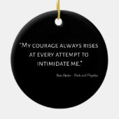 Pride en Prejudice Quote I Keramisch Ornament (Achterkant)