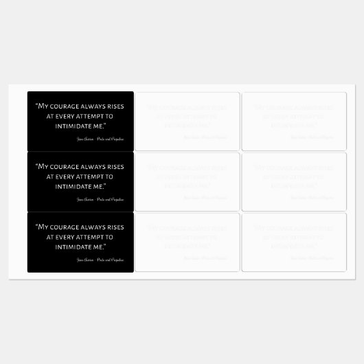 Pride en Prejudice Quote I Labels (Vel)