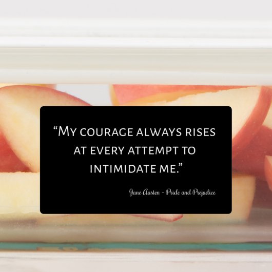 Pride en Prejudice Quote I Labels (Aangebracht)