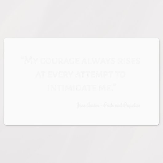 Pride en Prejudice Quote I Labels (Design 2)