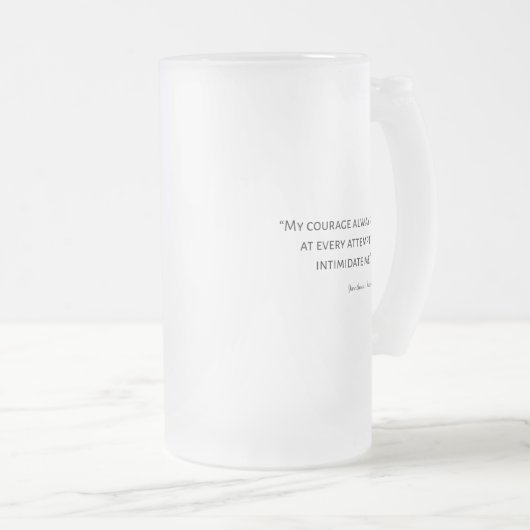 Pride en Prejudice Quote I Matglas Bierpul (Voorkant rechts)