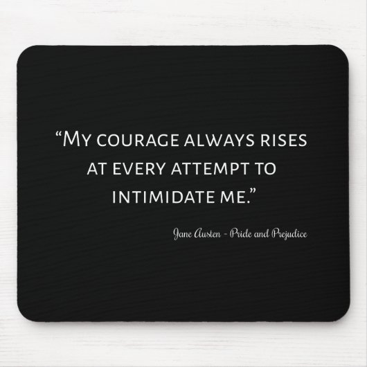 Pride en Prejudice Quote I Muismat (Voorkant)