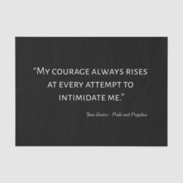 Pride en Prejudice Quote I Tissuepapier