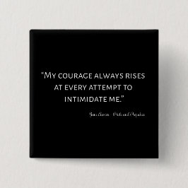 Pride en Prejudice Quote I Vierkante Button 5,1 Cm