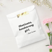 Pride en Prejudice Quote II Bedankzakje (Gezegeld)