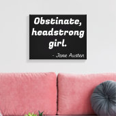 Pride en Prejudice Quote II Canvas Afdruk (Insitu (Woonkamer))