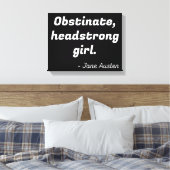 Pride en Prejudice Quote II Canvas Afdruk (Insitu (Slaapkamer))