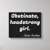 Pride en Prejudice Quote II Canvas Afdruk (Voorkant)