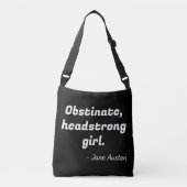 Pride en Prejudice Quote II Crossbody Tas (Voorkant)