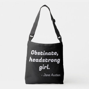 Pride en Prejudice Quote II Crossbody Tas