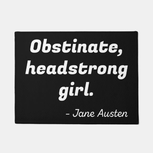 Pride en Prejudice Quote II Deurmat (Voorkant)