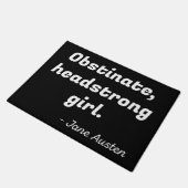 Pride en Prejudice Quote II Deurmat (Schuin)