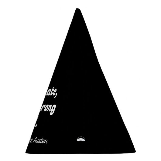 Pride en Prejudice Quote II Feesthoedjes (Rechts)