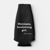 Pride en Prejudice Quote II Flesjeskoeler (Voorkant)