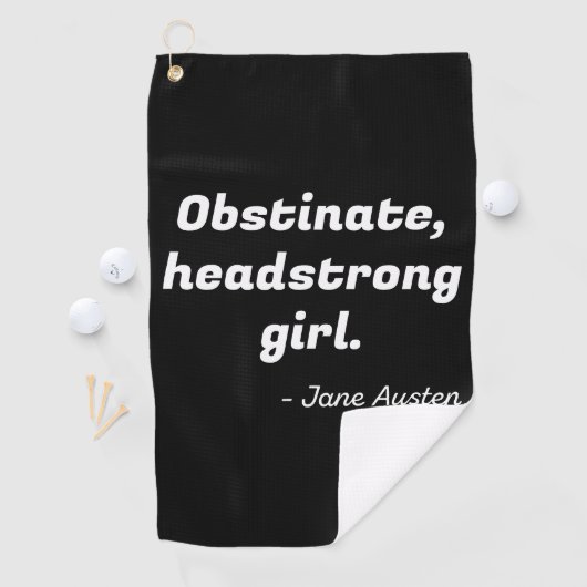 Pride en Prejudice Quote II Golfhanddoek (Insitu)