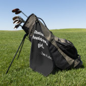 Pride en Prejudice Quote II Golfhanddoek (Groen)