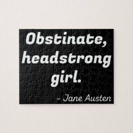 Pride en Prejudice Quote II Legpuzzel