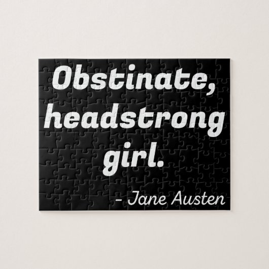 Pride en Prejudice Quote II Legpuzzel (Horizontaal)
