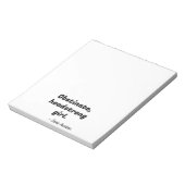 Pride en Prejudice Quote II Notitieblok (Linkerzijde)