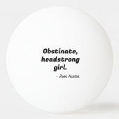 Pride en Prejudice Quote II Pingpongbal (Achterkant)