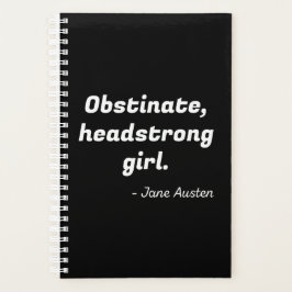 Pride en Prejudice Quote II Planner