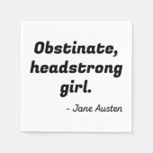 Pride en Prejudice Quote II Servet (Voorkant)