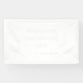 Pride en Prejudice Quote II Spandoek (Horizontaal)