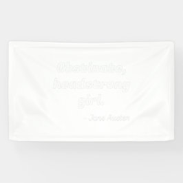 Pride en Prejudice Quote II Spandoek