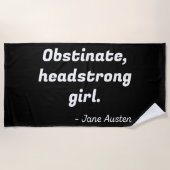 Pride en Prejudice Quote II Strandlaken (Voorkant)