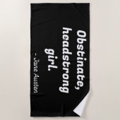 Pride en Prejudice Quote II Strandlaken (Voorkant)