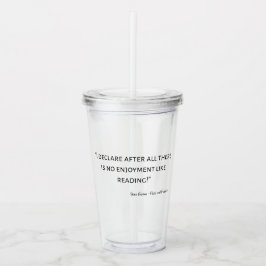Pride en Prejudice Quote III Acryl Drinkbeker