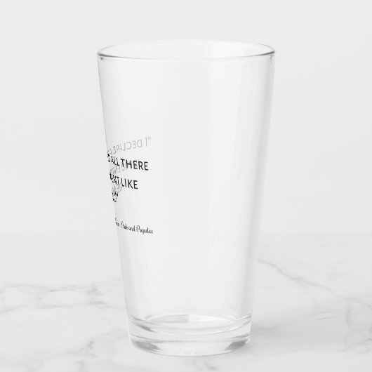 Pride en Prejudice Quote III Glas (Links)