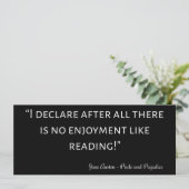 Pride en Prejudice Quote III Kaart (Staand voorkant)