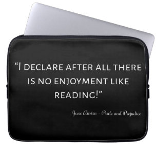 Pride en Prejudice Quote III Laptop Sleeve