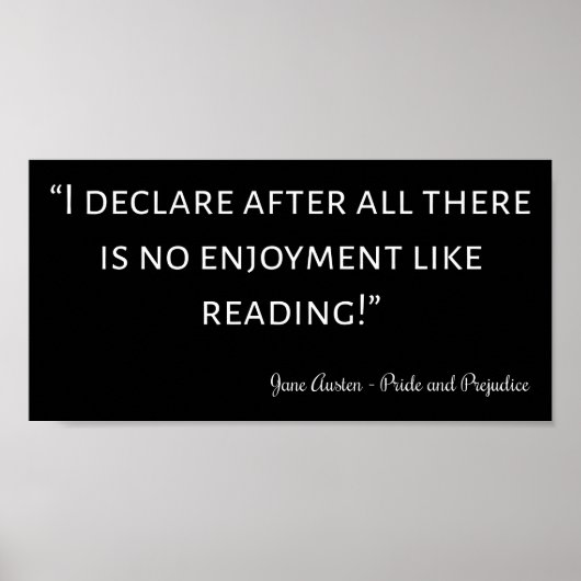 Pride en Prejudice Quote III Poster (Voorkant)