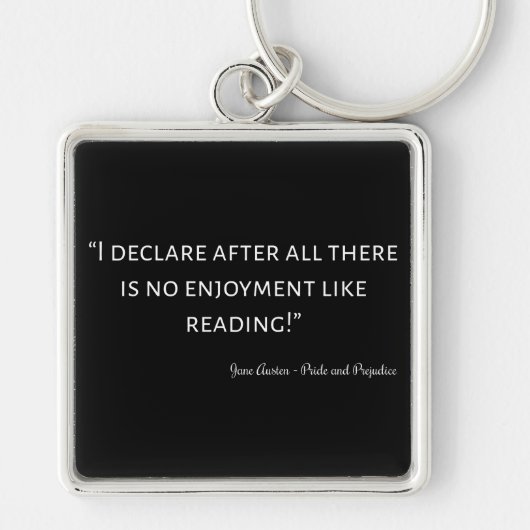 Pride en Prejudice Quote III Sleutelhanger (Voorkant)