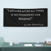 Pride en Prejudice Quote III Spandoek (Beurs)