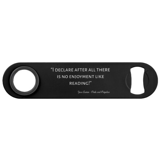 Pride en Prejudice Quote III Speed Flessenopener (Voorkant (Horizontaal))