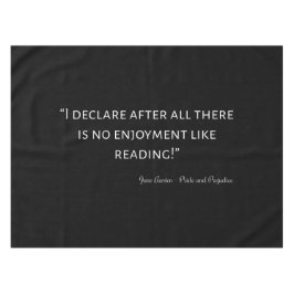 Pride en Prejudice Quote III Tafelkleed