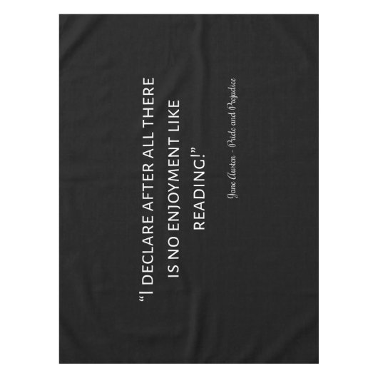 Pride en Prejudice Quote III Tafelkleed (Voorkant)