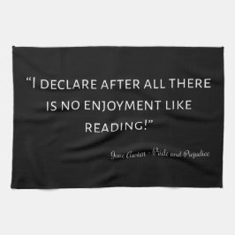 Pride en Prejudice Quote III Theedoek