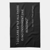 Pride en Prejudice Quote III Theedoek (Verticaal)